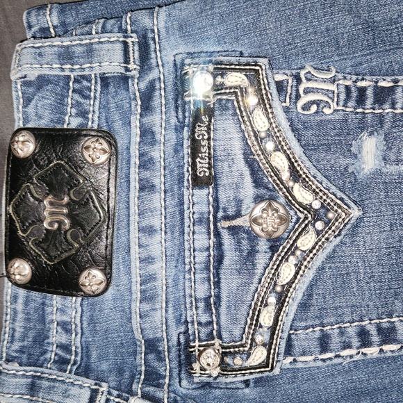 Miss Me Bling Jeans Bejeweled Embroidered - Picture 4 of 8